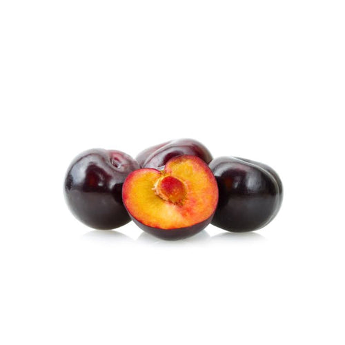 Imported Plums at zucchini